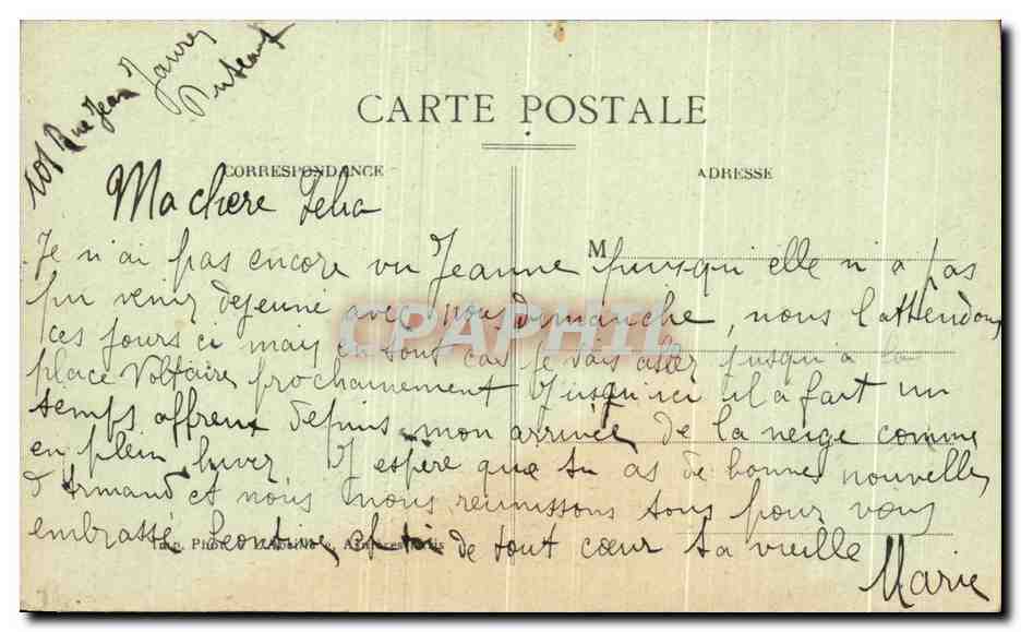 CPA Puteaux L Ile d Amour Le Passage — Rückseite