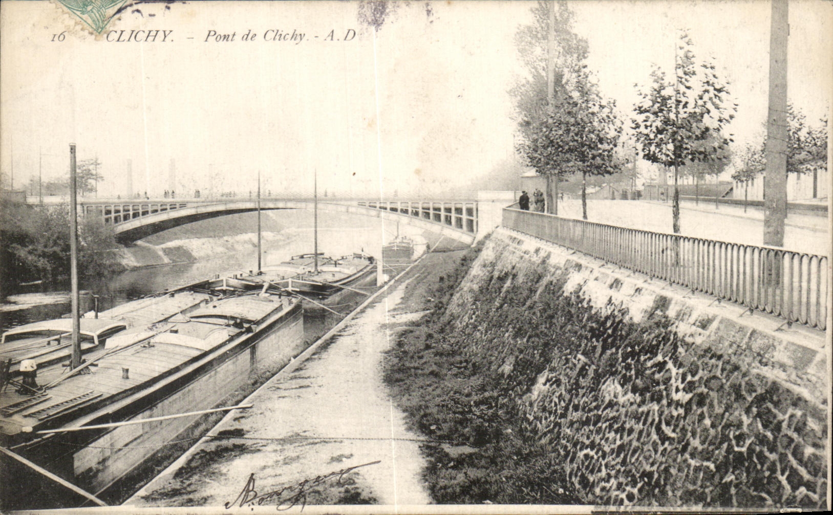 CPA Clichy Pont de Chichy Peniches