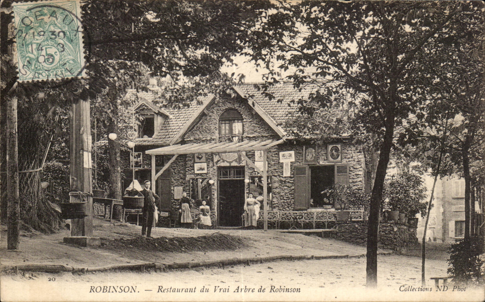 CPA Robinson Restaurant du Vrai arbre de Robinson