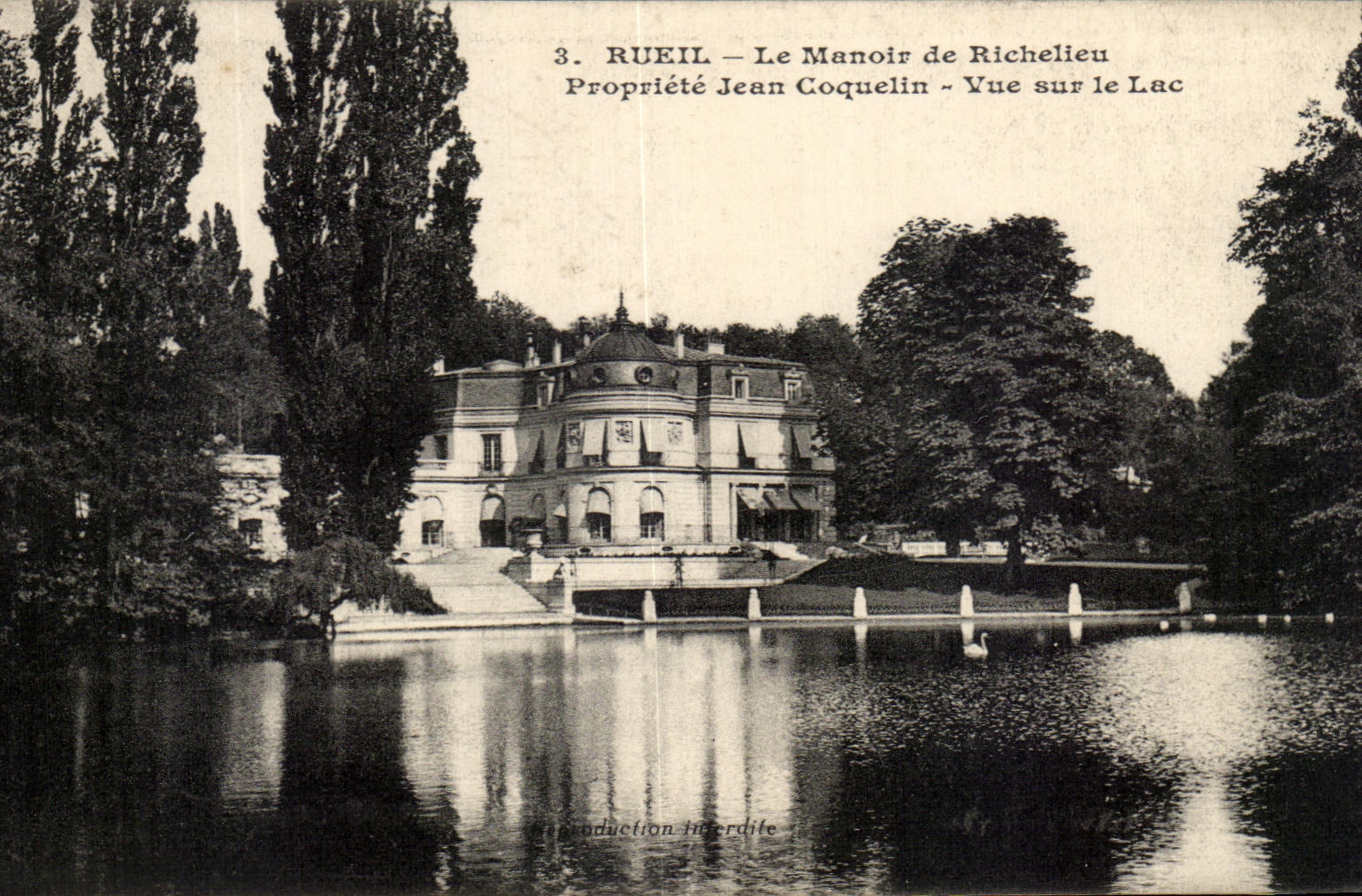 CPA Rueil Le Manoir de Richelieu Propriete Jean Coquelin Vue Sur Le Lac