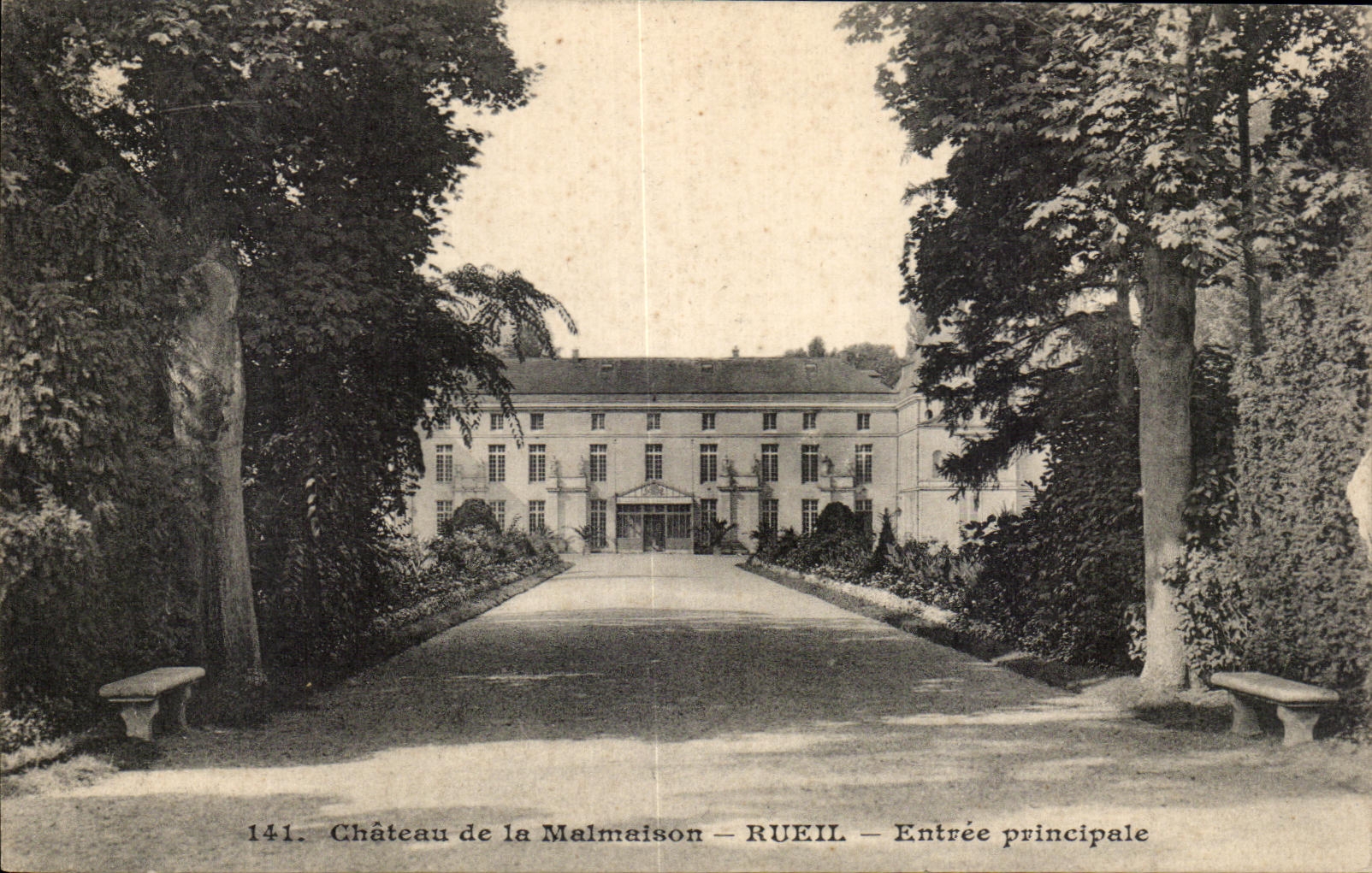 CPA Rueil Entree Principale Chateau de la Malmaison