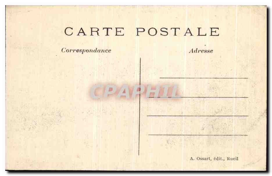 CPA Rueil Entree Principale Chateau de la Malmaison — Rückseite