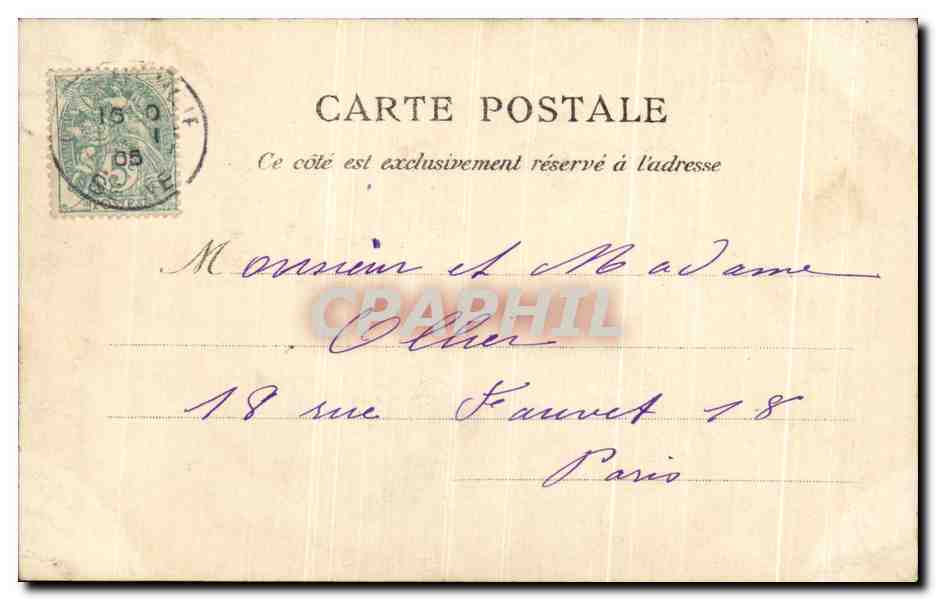 CPA Courbevoie Avenue Gambetta — Rückseite
