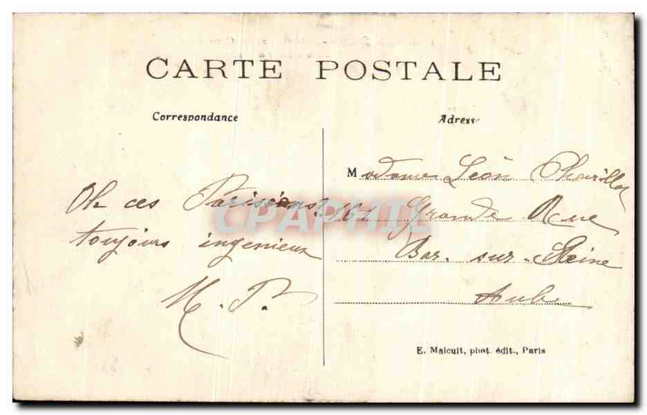 CPA Asnieres interieur du Cimetiere des Chiens — Rückseite