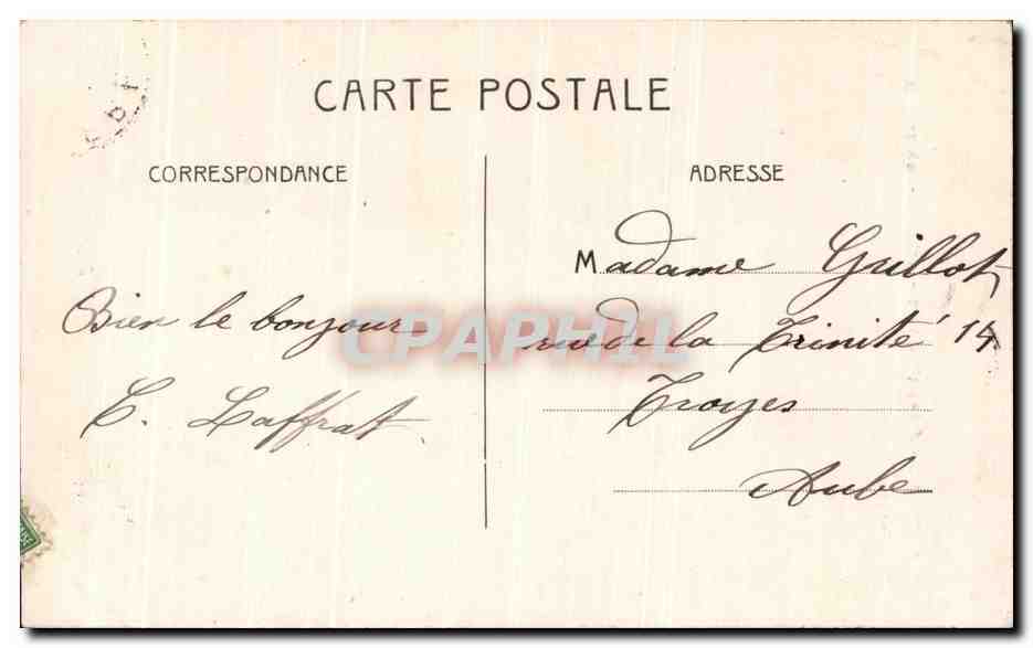 CPA Asnieres Clichy Le Cimetiere des Chiens Barry — Rückseite