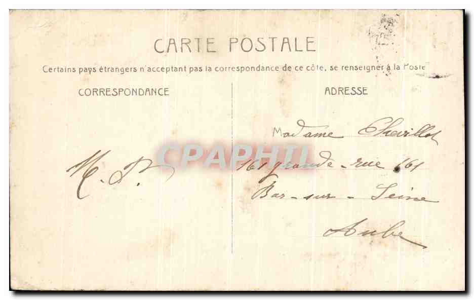 CPA Levallois Perret La Parfumerie Celle Freres Rue Trezel et rue du bois Enfants — Rückseite