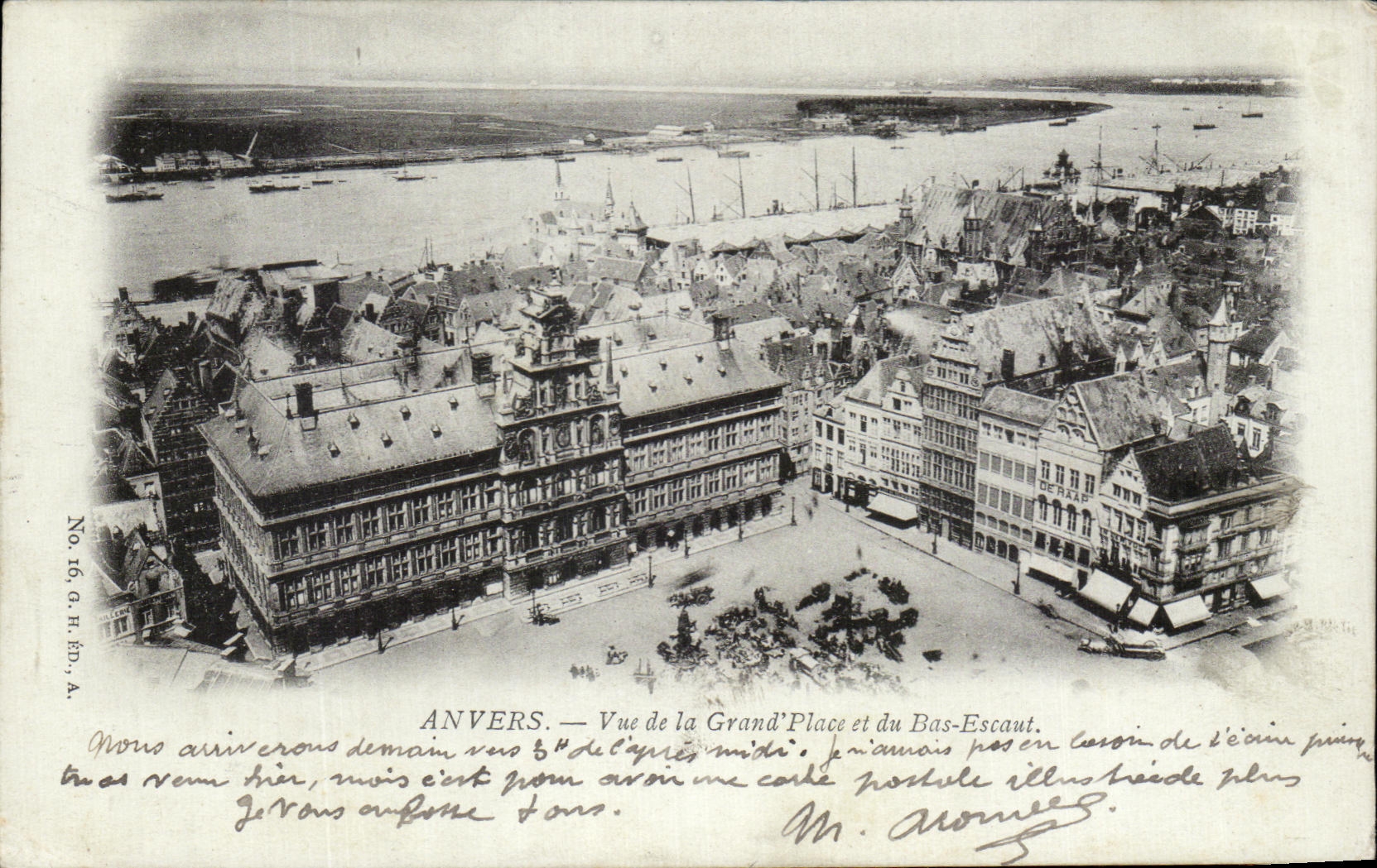 CPA Anvers Vue de la Grand Place et du Bas Escaut