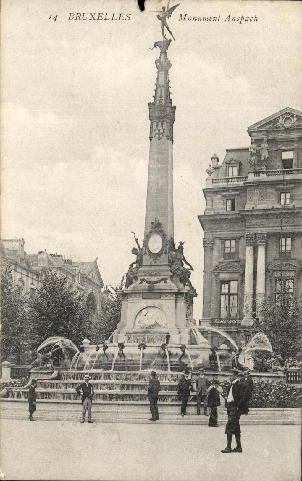 CPA Bruxelles Monument Anspach