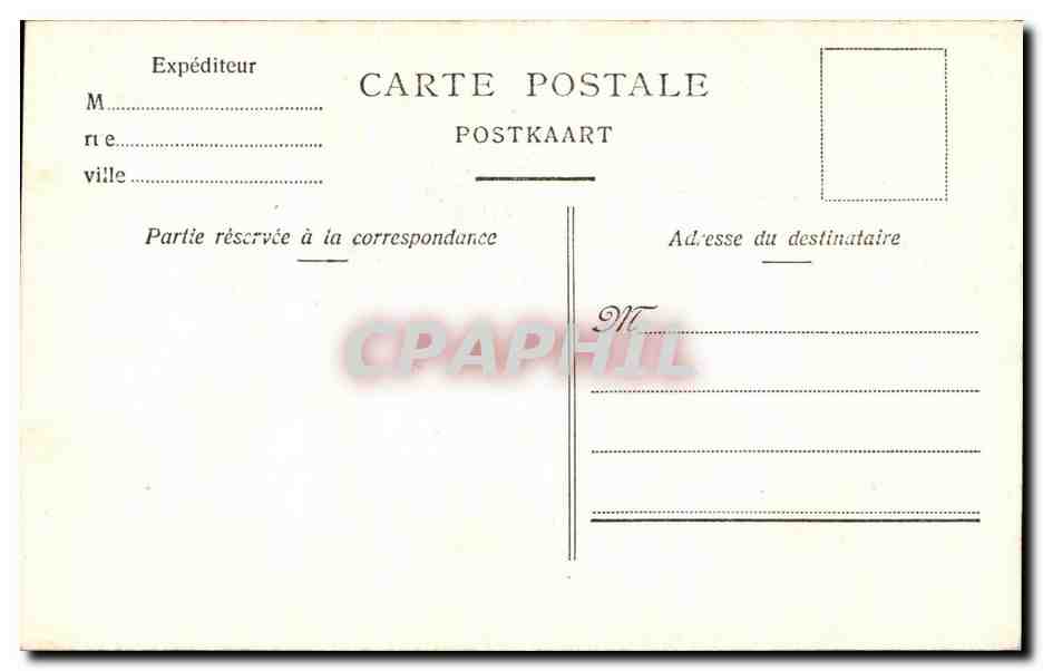 CPA Bruxelles Chaire de l Eglise Ste Gudule — Verso