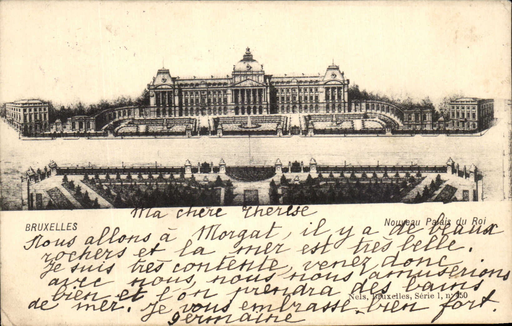 CPA Bruxelles Nouveau palais du roi