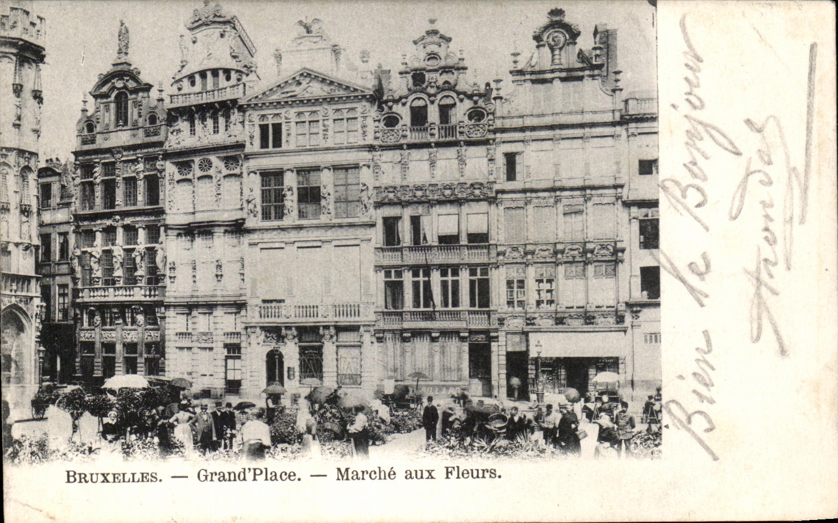 CPA Bruxelles Grand Place Marche Aux Fleurs