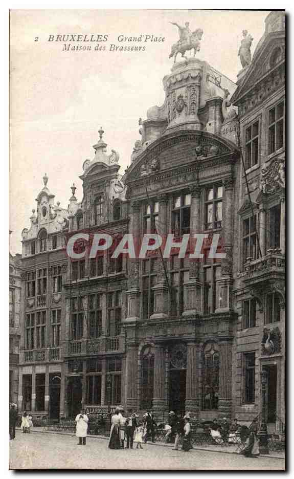CPA Bruxelles Grand Place Maison de Brasseurs