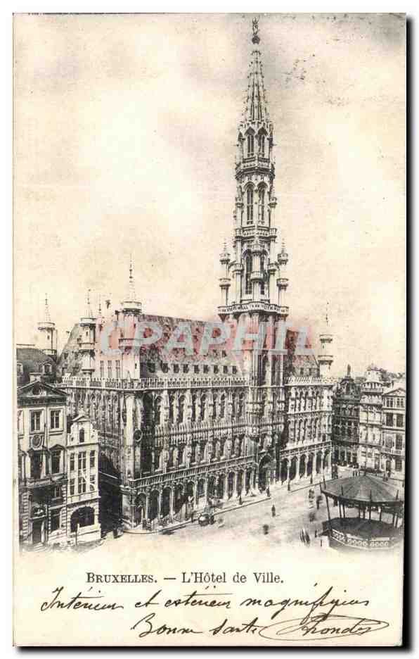 CPA Bruxelles l Hotel de Ville