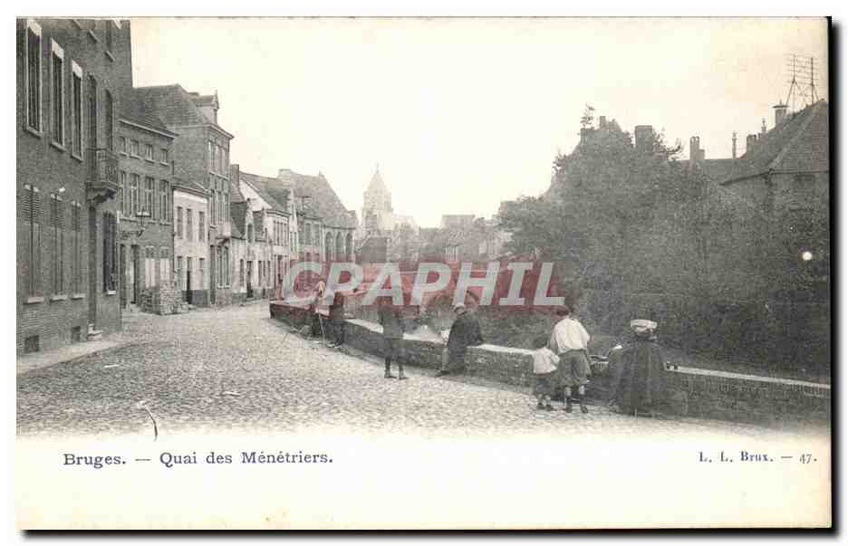 CPA Bruges Quai des Menetriers