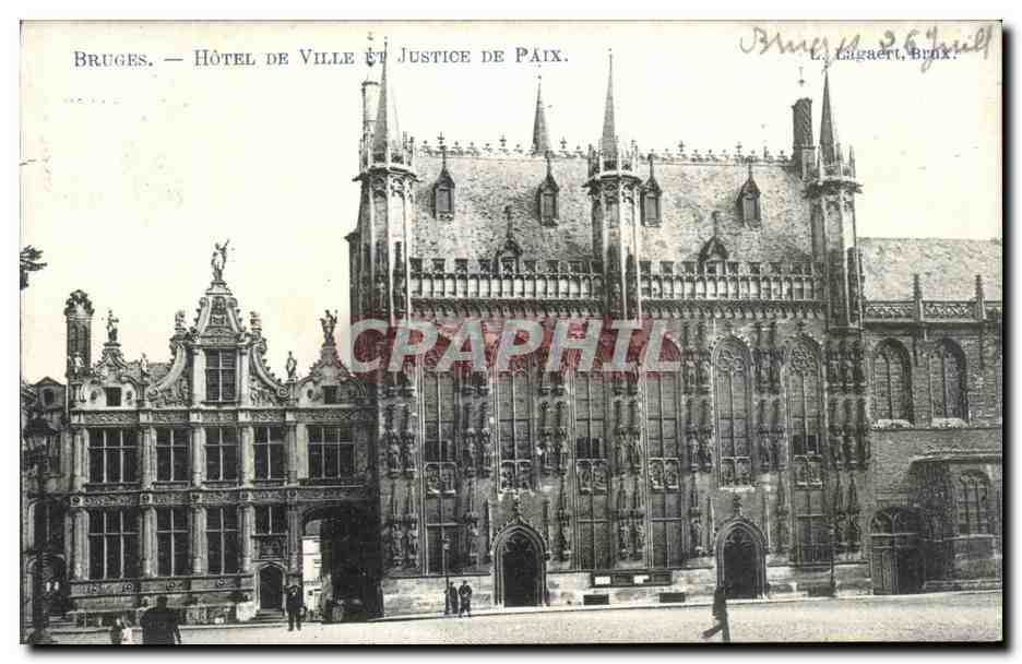 CPA Bruges Hotel De Ville Justice De Paix