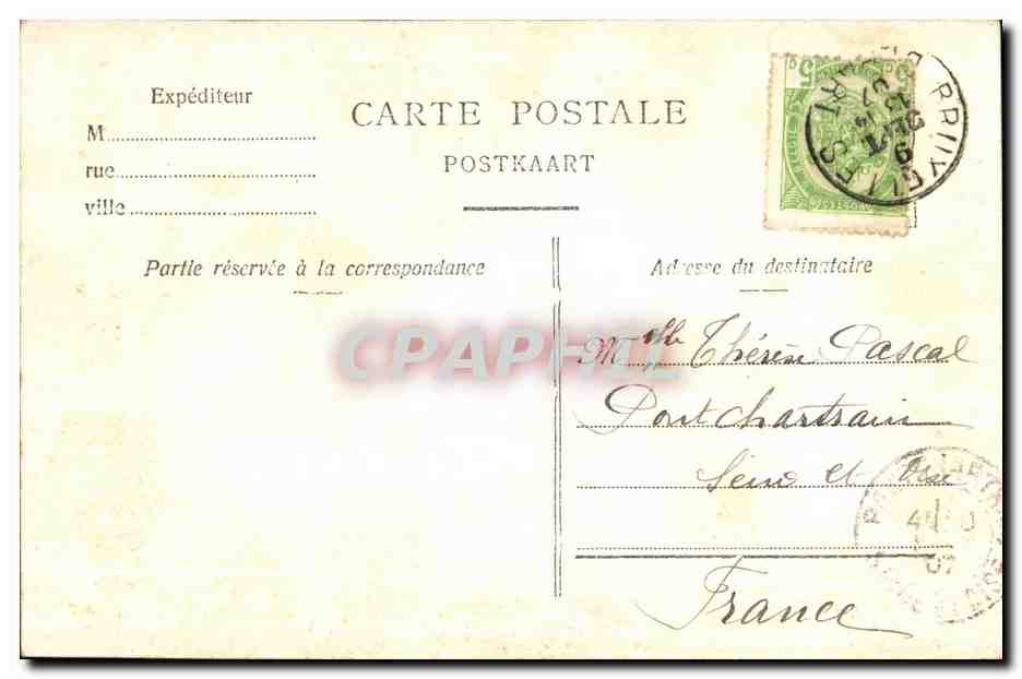 CPA Bruxelles Entree de Bois de La Cambre — Rückseite