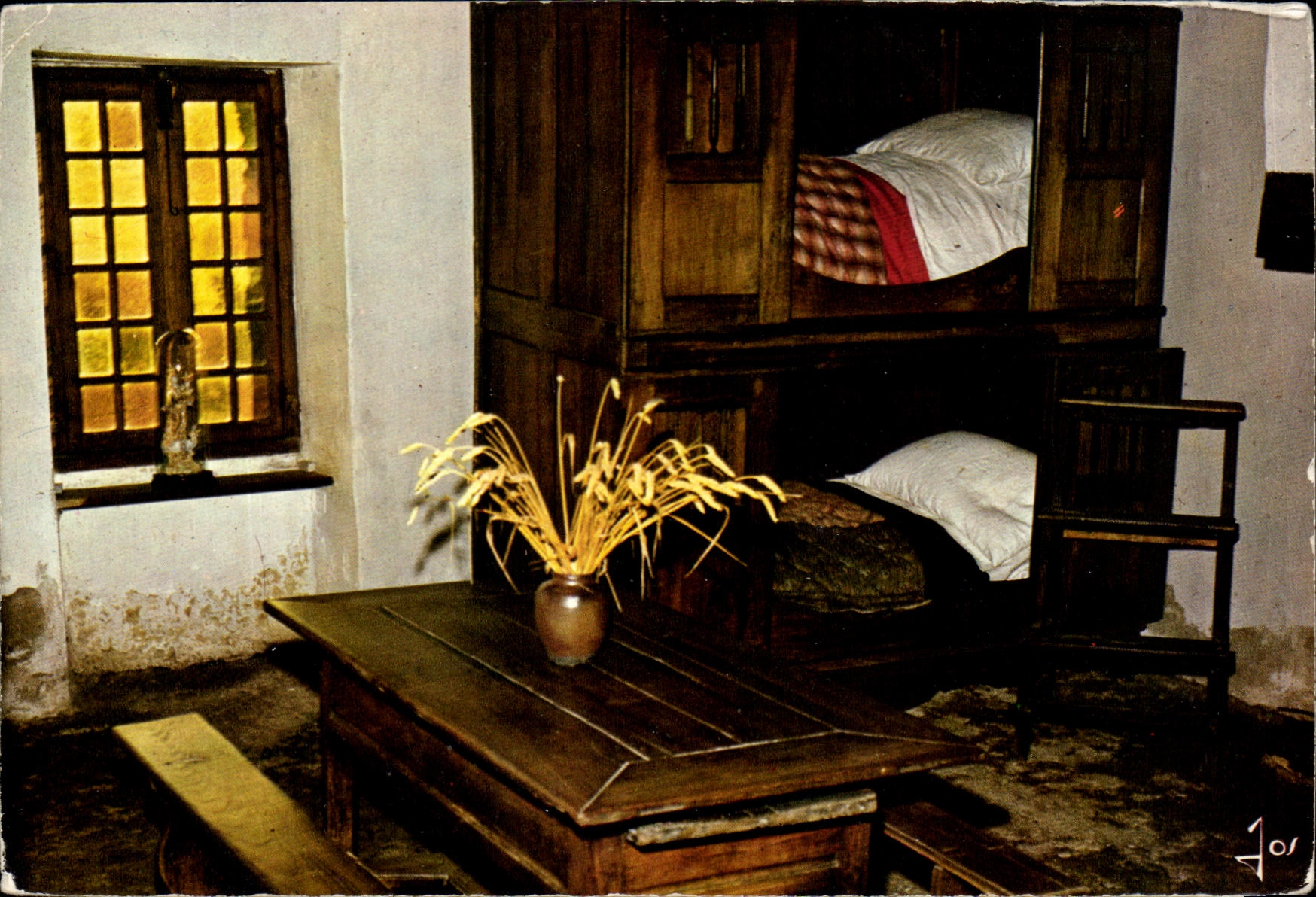 Intérieur breton — Lit clos de Haute-Bretagne — Éditions IRIS JOS