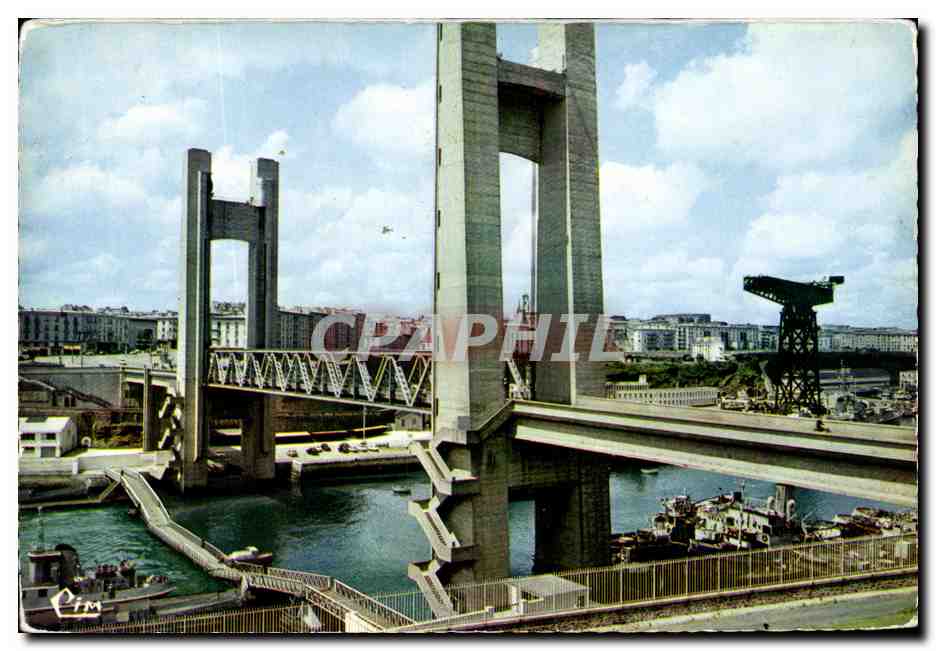 Brest (Finistère) — Le Pont National — Combier Imp. (S.-et-L.)