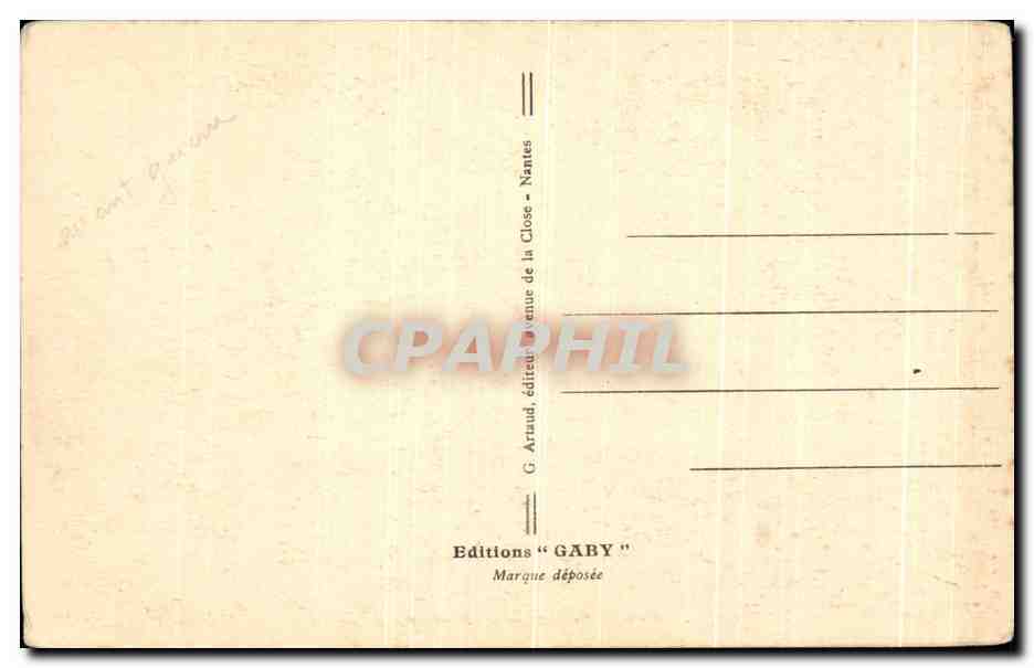CPA Brest Le Chateau et L Avant Port de Guerre Bateaux — Rückseite