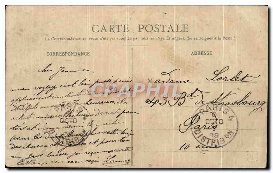 Los Celtas de Brest (Septiembre 1908) — La Ceremonia Druidica — Editor no identificado — Reverso