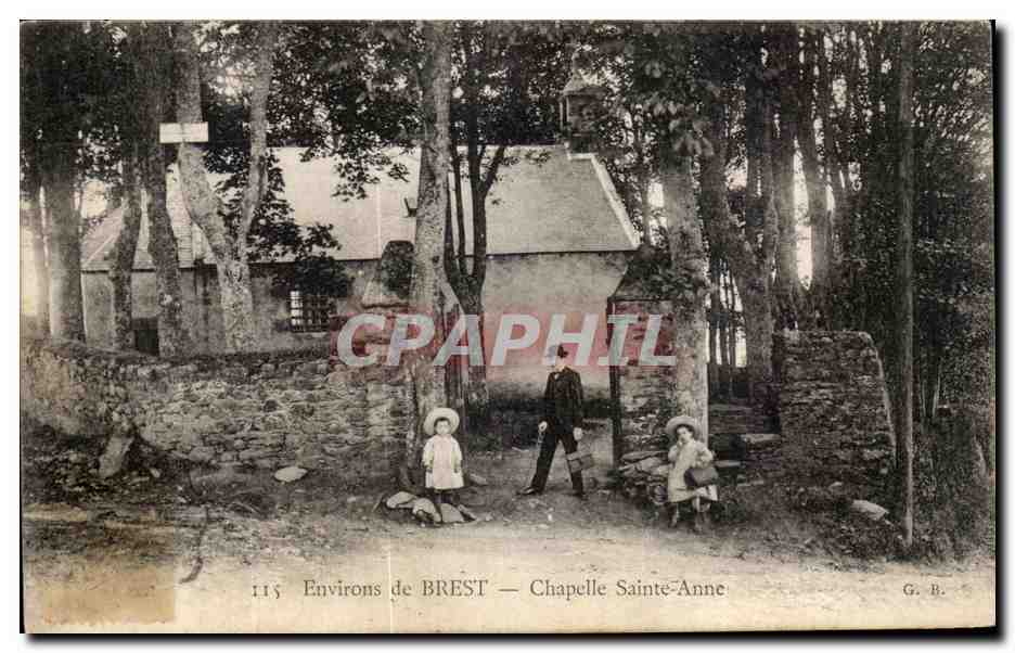 CPA Environs de Brest Chapelle Sainte Anne