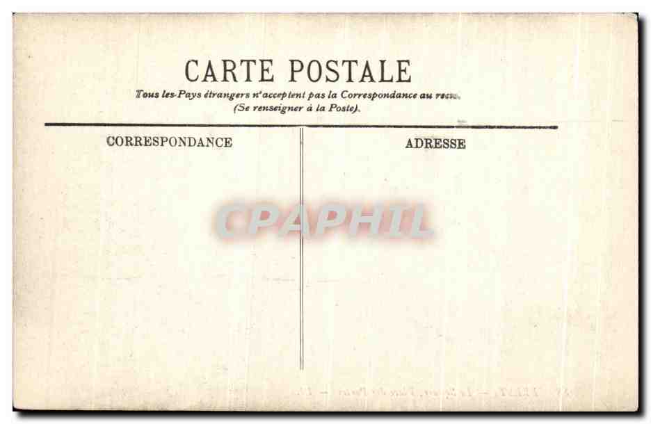 CPA Brest Le Sqaure Place des Portes Femmes Nourrices — Rückseite
