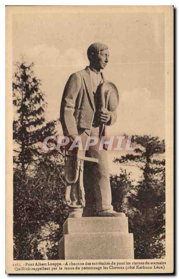 CPA Pont Albert Louppe A Chacune des Extremites du Pont Brest