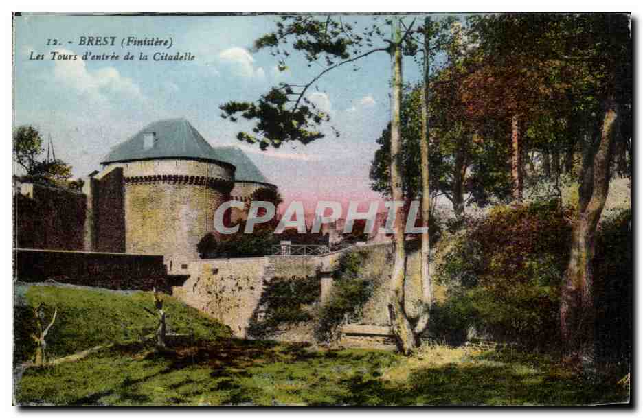 CPA Brest La Tours L Entree de La Citadelle