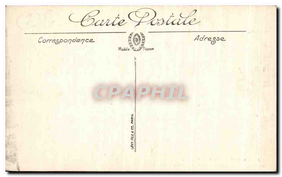 CPA Brest Le Pont National Bateaux — Rückseite