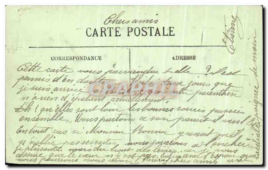 CPA Brest Vue Sur L Arsenal  — Rückseite