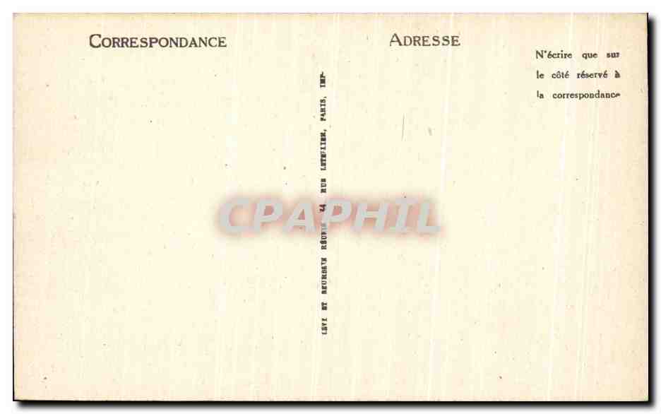 CPA Brest Port Militaire Sortie du cuirasse Hoche Bateaux — Rückseite