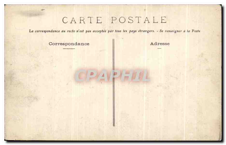 CPA Brest Place Des Portes Tramway — Rückseite