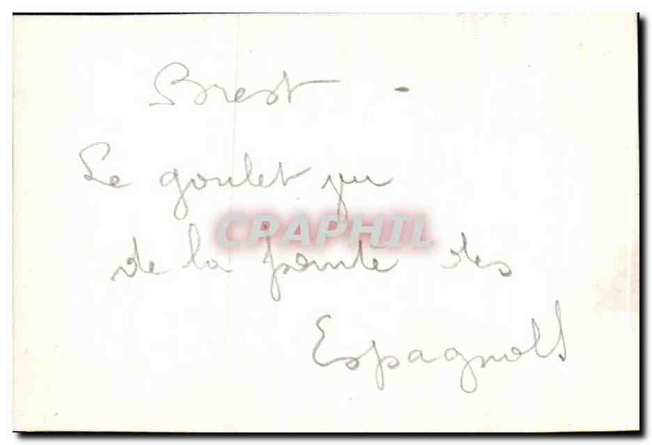 Photo Brest le goulet de la pointe des Espagnols — Back