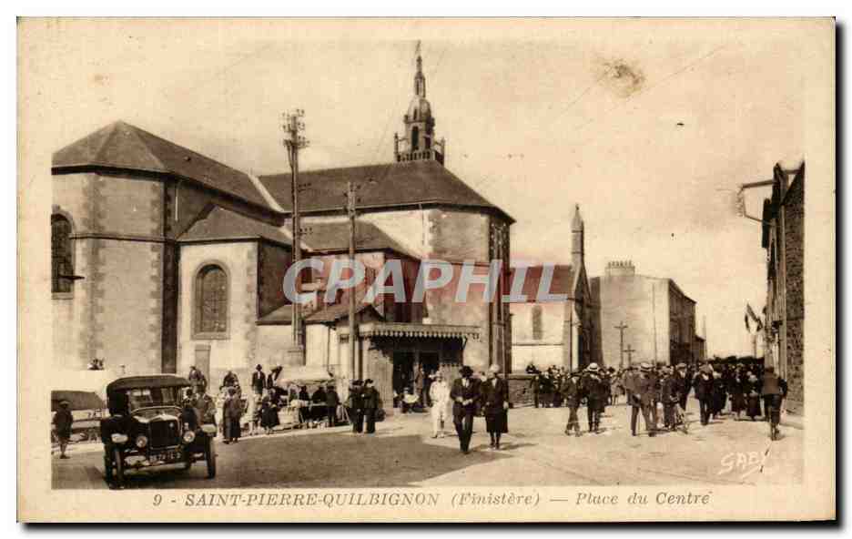 CPA Saint Pierre Quilbignon Place Du Centre 