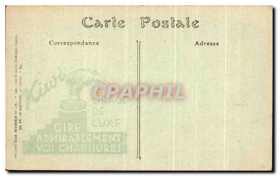 CPA Brest Le Cours Dajon Statue de L Epoque consulaire  — Rückseite
