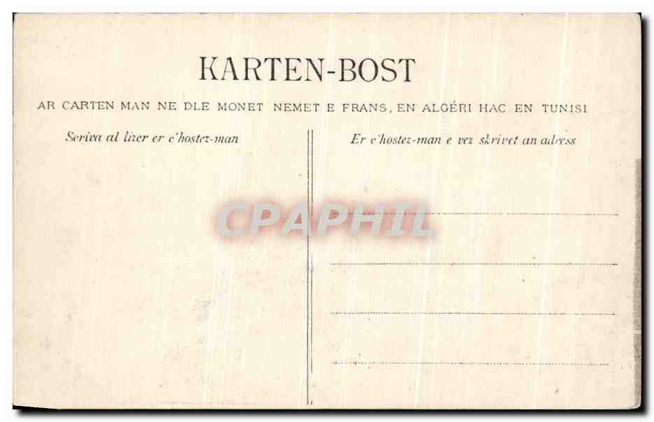 CPA Brest La Porte du Chateau Soldats Militaria — Rückseite