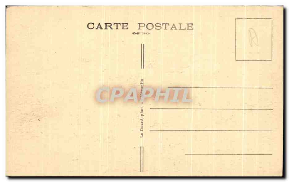 CPA Camaret Sur Mer Rochers Festonnes a la Pointe de Penhir — Rückseite