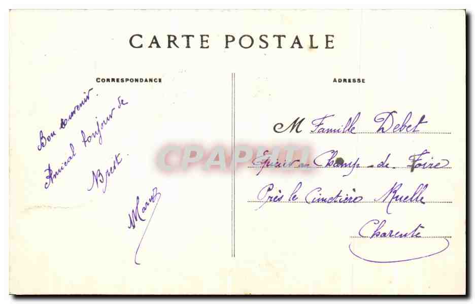 CPA Brest La Porte du Chateau Soldats Militaria — Rückseite