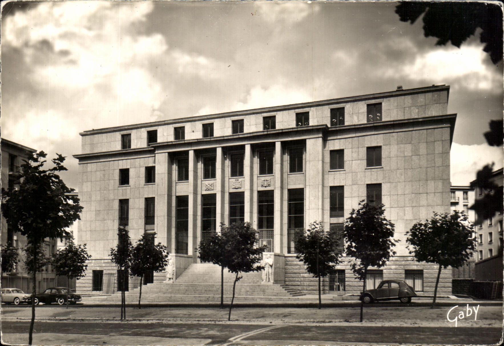 CPSM Brest Le Palais De Justice Cours D Ajot 