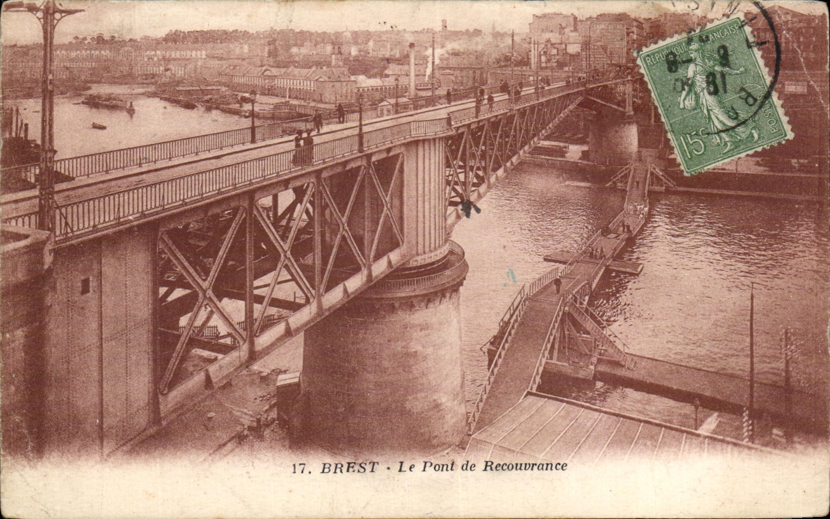 CPA Brest Le Pont De Recouvrance