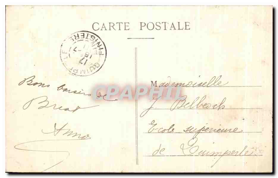 CPA Brest L Entree du Port De Guerre Et Recouvarnces Bateau — Rückseite