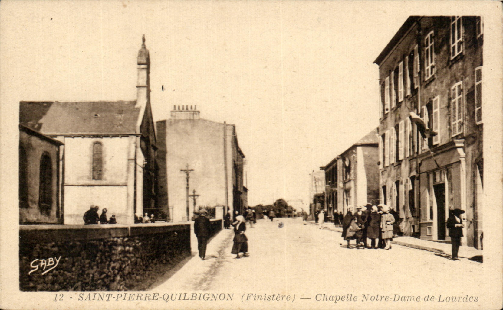 CPA Saint Pierre Quilbignon Chapelle Notre Dame de Lourdes 