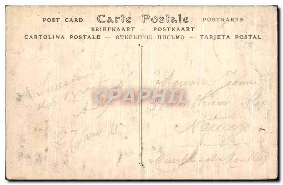 CPA Brest Port Militaire de L Avant Port Bateau Voilier  — Rückseite