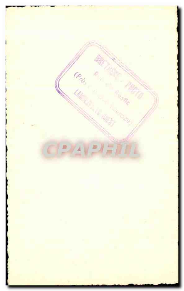 CARTE PHOTO Rue de REstic Lambezellec Brest Mariage  — Rückseite