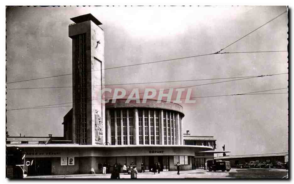CPSM Brest La Gare Et La Tour De L Horloge 