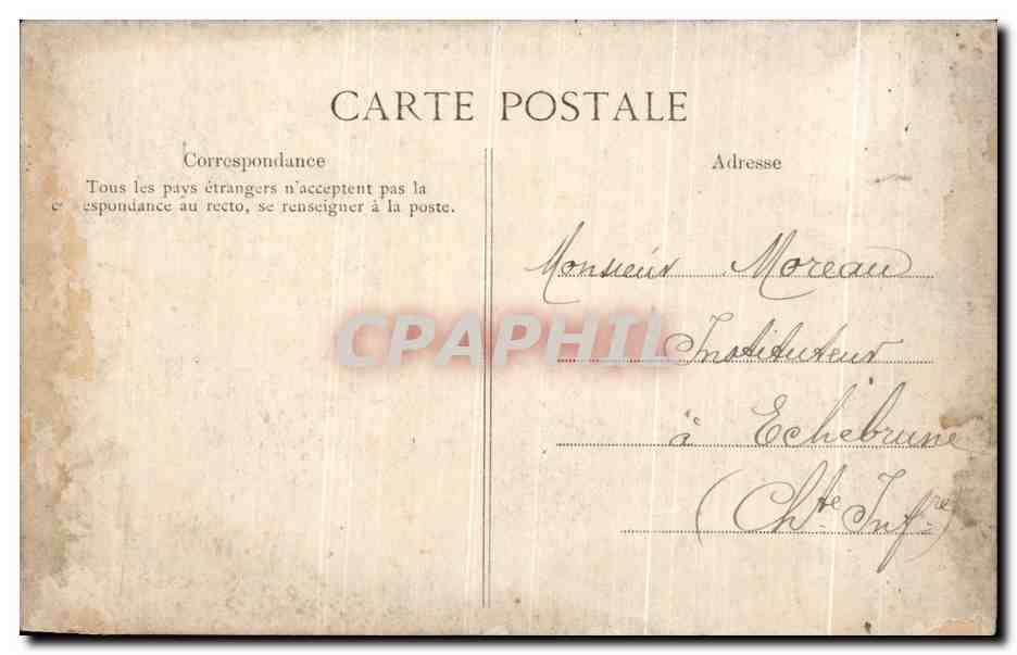 CPA Brest L Hotel de Ville — Rückseite