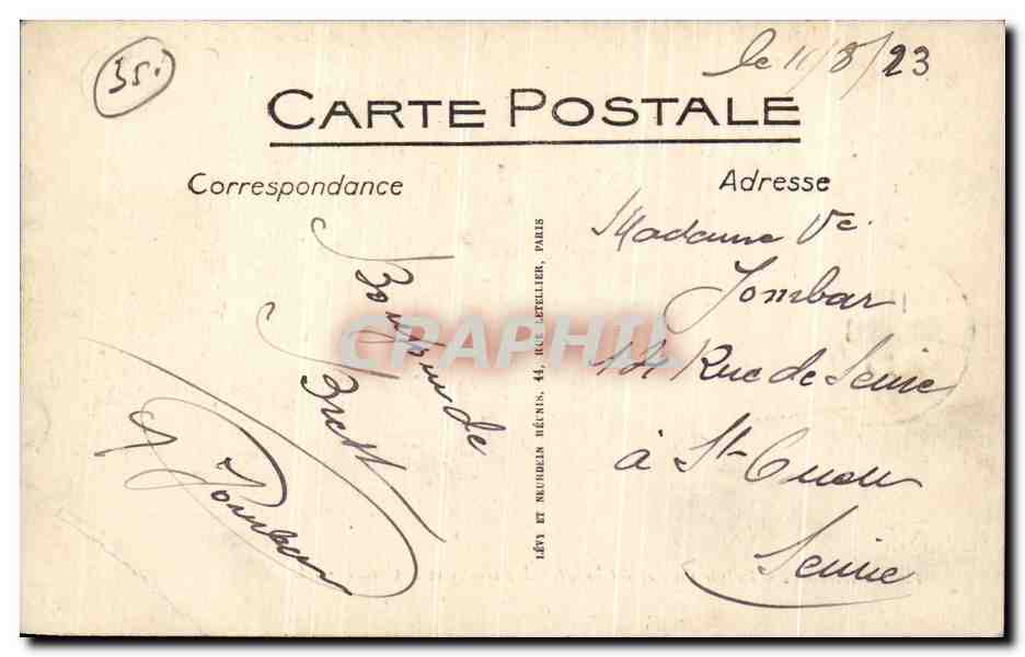 CPA Brest Pointe Du fer A Cheval L escadre et le goulet Bateaux — Rückseite