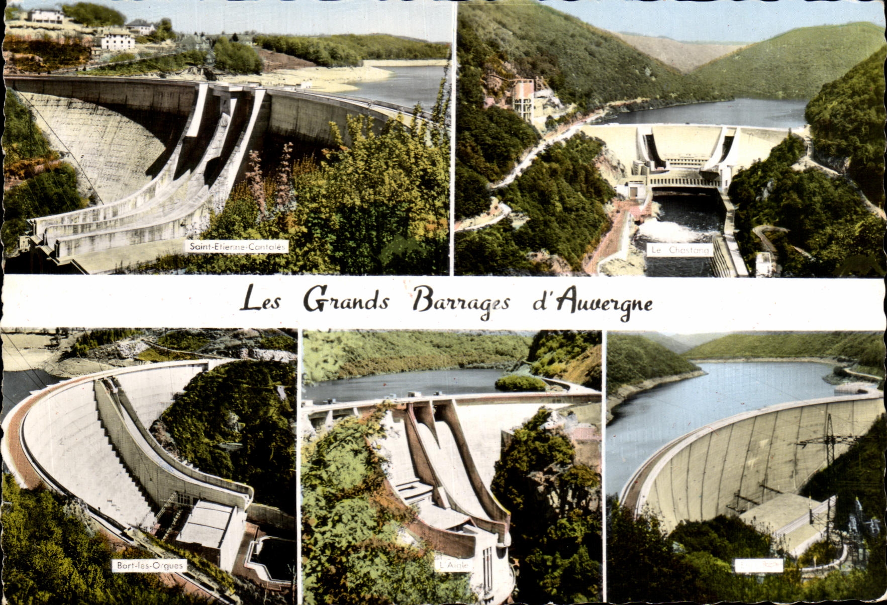CPA Barrage De Bort Le Lac Du Barrage 
