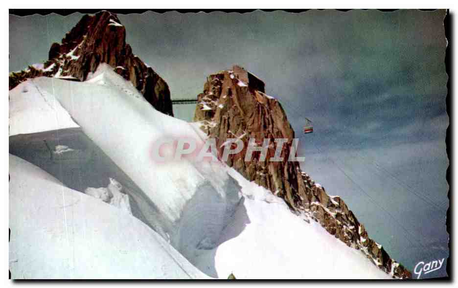 CPA Chamonix Mont Blanc Le Plus Haut Telepherique du monde Aiguille du Midi