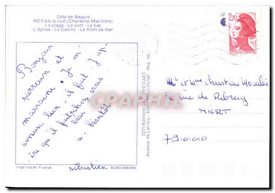Royan la NUIT — Éditeur (OT) Editions CATHÉOJAC - 31024 Toulouse — Verso
